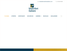 Tablet Screenshot of malenfantdallaire.com